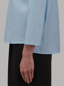 Blouse woman xacus solid colour poplin light blue_5