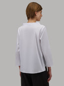 Blouse woman xacus solid colour poplin white_3