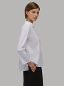 Blouse woman xacus solid colour poplin white_7