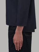 Blouse woman xacus solid colour poplin navy blue_5