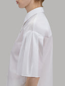 Shirt woman xacus solid colour poplin white_5