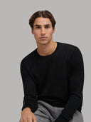 Sweater sweater xacus solid colour jersey black_7