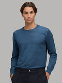 Sweater sweater xacus solid colour jersey airforce blue_3