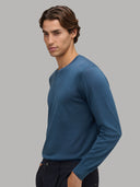 Sweater sweater xacus solid colour jersey airforce blue_6