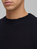 Sweater sweater xacus solid colour jersey navy blue_2