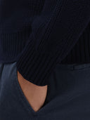 Sweater sweater xacus solid colour jersey dark blue_5
