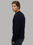 Sweater sweater xacus solid colour jersey dark blue_7