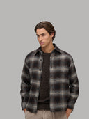 Sweater sweater xacus solid colour jersey brown melange_7