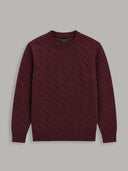 Sweater sweater xacus solid colour jersey claret_1