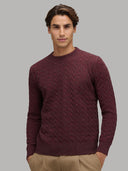 Sweater sweater xacus solid colour jersey claret_3