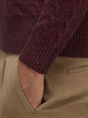 Sweater sweater xacus solid colour jersey claret_5