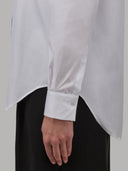 Shirt woman xacus solid colour poplin white_5