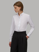 Shirt woman xacus solid colour poplin white_7