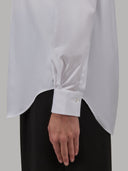 Shirt woman xacus solid colour poplin white_5