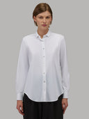 Shirt woman xacus solid colour twill white_1