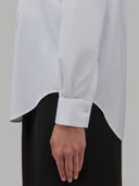 Shirt woman xacus solid colour twill white_5