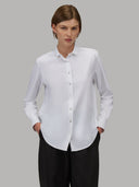 Shirt woman xacus solid colour twill white_6