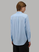 Shirt woman xacus solid colour oxford sky blue_3