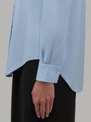 Shirt woman xacus solid colour oxford sky blue_5