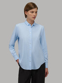 Shirt woman xacus solid colour oxford sky blue_6