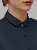 Shirt woman xacus solid colour oxford dark blue_2