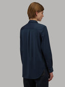 Shirt woman xacus solid colour oxford dark blue_3