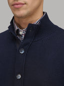 Sweater sweater xacus solid colour jersey navy blue_2
