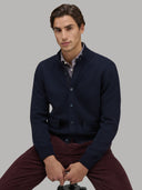 Sweater sweater xacus solid colour jersey navy blue_6