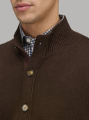 Sweater sweater xacus solid colour jersey brown_2