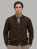 Sweater sweater xacus solid colour jersey brown_3