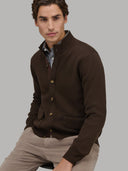 Sweater sweater xacus solid colour jersey brown_6