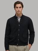 Sweater sweater xacus solid colour jersey black_3