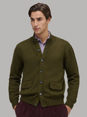 Sweater sweater xacus solid colour jersey dark green_3