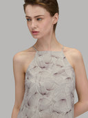 Dress woman xacus pattern viscose purple_7