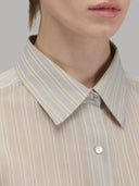 Shirt woman xacus stripe muslin grey_2