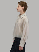 Shirt woman xacus stripe muslin grey_6