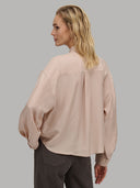 Shirt woman xacus solid colour silk beige_3