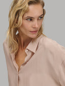 Shirt woman xacus solid colour silk beige_7
