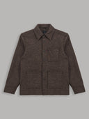 Shirt man xacus check woven brown melange_1