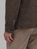 Shirt man xacus check woven brown melange_5
