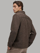Shirt man xacus check woven brown melange_6