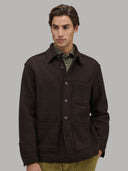 Shirt man xacus check woven brown_3