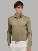 Shirt man xacus solid colour jersey army green_7