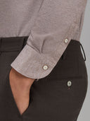 Shirt man xacus solid colour jersey brown_5