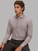 Shirt man xacus solid colour jersey brown_7