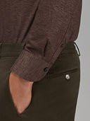 Shirt man xacus solid colour jersey dark brown_5