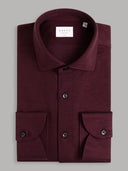 Shirt man xacus solid colour jersey dark red_1