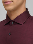 Shirt man xacus solid colour jersey dark red_2