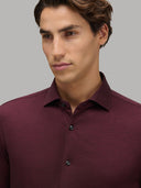 Shirt man xacus solid colour jersey dark red_6