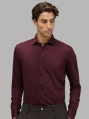 Shirt man xacus solid colour jersey dark red_7